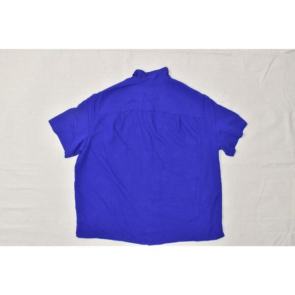 Oak Hill Men's Button Down Size 1XL Big and Tall Rayon Polyester Blend - Picture 8 of 8